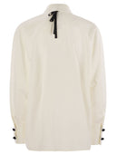 Max Mara Studio Roll Cotton And Silk Poplin Shirt