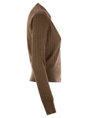 Max Mara Studio Nogara Wol en Silk Cardigan met pailletten