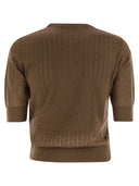 Max Mara Studio Pila Wool And Silk Sweater With Sequins