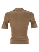 Max Mara Studio Uberta Wool and Silk Shirt con lentejuelas