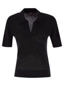 MAX MARA STUDIO WOBERTA WOLL I SILK POLO CIRT