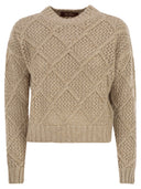Maxmara Studio Ellade Boxy Wool og Cashmere Jumper med paljetter