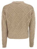 Maxmara Studio Ellade Boxy Wool og Cashmere Jumper med paljetter
