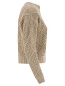 Maxmara Studio Ellade Boxy Wool og Cashmere Jumper med paljetter
