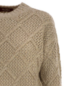 Maxmara Studio Ellade Boxy Wool og Cashmere Jumper med paljetter