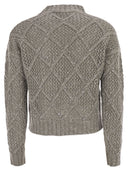 Maxmara Studio Ellade Boxy Wool And Cashmere Jumper With Sequins