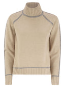 Max Mara Studio Pescara Wool And Cashmere Turtleneck Sweater