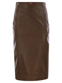 Max Mara Studio Taiga Nappa skórzana spódnica