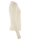Max Mara Studio Gennaio Tight Fitting Cloqué Lace Jersey