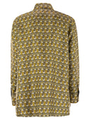 S Max Mara Times Reversible Printed Silk Shirt