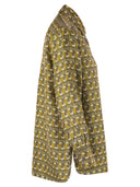 S Max Mara Times Reversible Printed Silk Shirt