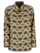 S Max Mara Times Reversible Printed Silk Shirt