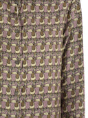 S Max Mara Times Reversible Printed Silk Shirt
