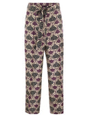 S Max Mara Timec Printed Silk Fluid Trousers