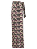 S Max Mara Timec Printed Silk Fluid Trousers