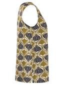 S Max Mara Timetop Reversible Printed Silk Top