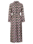 S Max Mara Albert Printed Silk Kaftan Dress