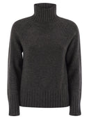S Max Mara Turtleneck In Wool And Cashmere Yarn
