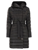 Maxmara The Cube Novef Reversible Down Jacket In Water Repellent Satin