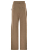 S Maxmara Pompeo Cotton Trousers With Logo