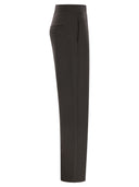 S Maxmara Pompeo Cotton Trousers With Logo