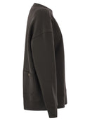 S Max Mara Monza Cotton Sweatshirt With Logo