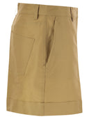 MVP -Garderobe Baumwoll- und Seiden -Bermuda -Shorts