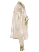 Mvp Wardrobe All Over Sequined Shirt