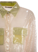 Mvp Wardrobe All Over Sequined Shirt