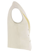 Warrobe MVP a doppio petto di cotone e gilet di seta