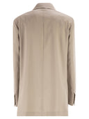 Maxmara Mxmaffari jack met enkele rij knopen van wol, mohair en zijde