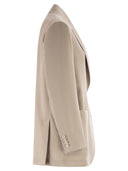 Maxmara Mxmaffari jack met enkele rij knopen van wol, mohair en zijde