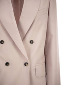 Maxmara Mxmombrosa Double Breasted Blazer In Wool, Mohair And Silk