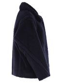 Maxmara Mxmfuggito Cropped Coat In Alpaca, Wool And Silk Teddy Fabric