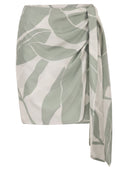 Maxmara Mxmstrano Printed Pure Silk Wrap Skirt