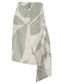 Maxmara Mxmstrano Printed Pure Silk Wrap Skirt