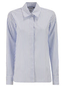 Maxmara Mxmaccenni Camisa De Popelina A Rayas