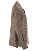 Maxmara Mxmdisco chemise semi-ajustée en soie imprimée