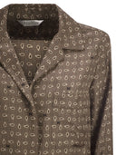 Maxmara Mxmdisco chemise semi-ajustée en soie imprimée