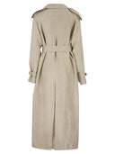 Maxmara Mxspedaggi Long Pure Linen Trench Coat