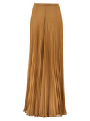 Maxmara Mxegrembo Pleated Wide Leg Georgette Trousers