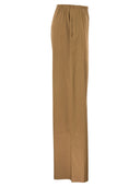 Maxmara Mxpdestino Linen And Viscose Wide Leg Trousers