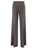 Maxmara Mxsserio Wide Leg Trousers In Pure Wool