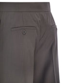 Maxmara Mxsserio Wide Leg Trousers In Pure Wool