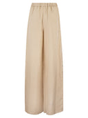 Maxmara Mxmoro Linen And Silk Wide Leg Trousers