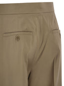 Maxmara Mxsbronte Hose mit weitem Bein aus Schurwolle und Seide