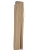 Maxmara Mxmgenero 워시드 실크 소재의 와이드 레그 팬츠