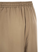 Maxmara Mxmgenero 워시드 실크 소재의 와이드 레그 팬츠
