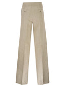 Maxmara Mxsginnico Tailored Pure Linen Trousers