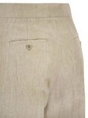 Maxmara Mxsginnico Tailored Pure Linen Trousers
